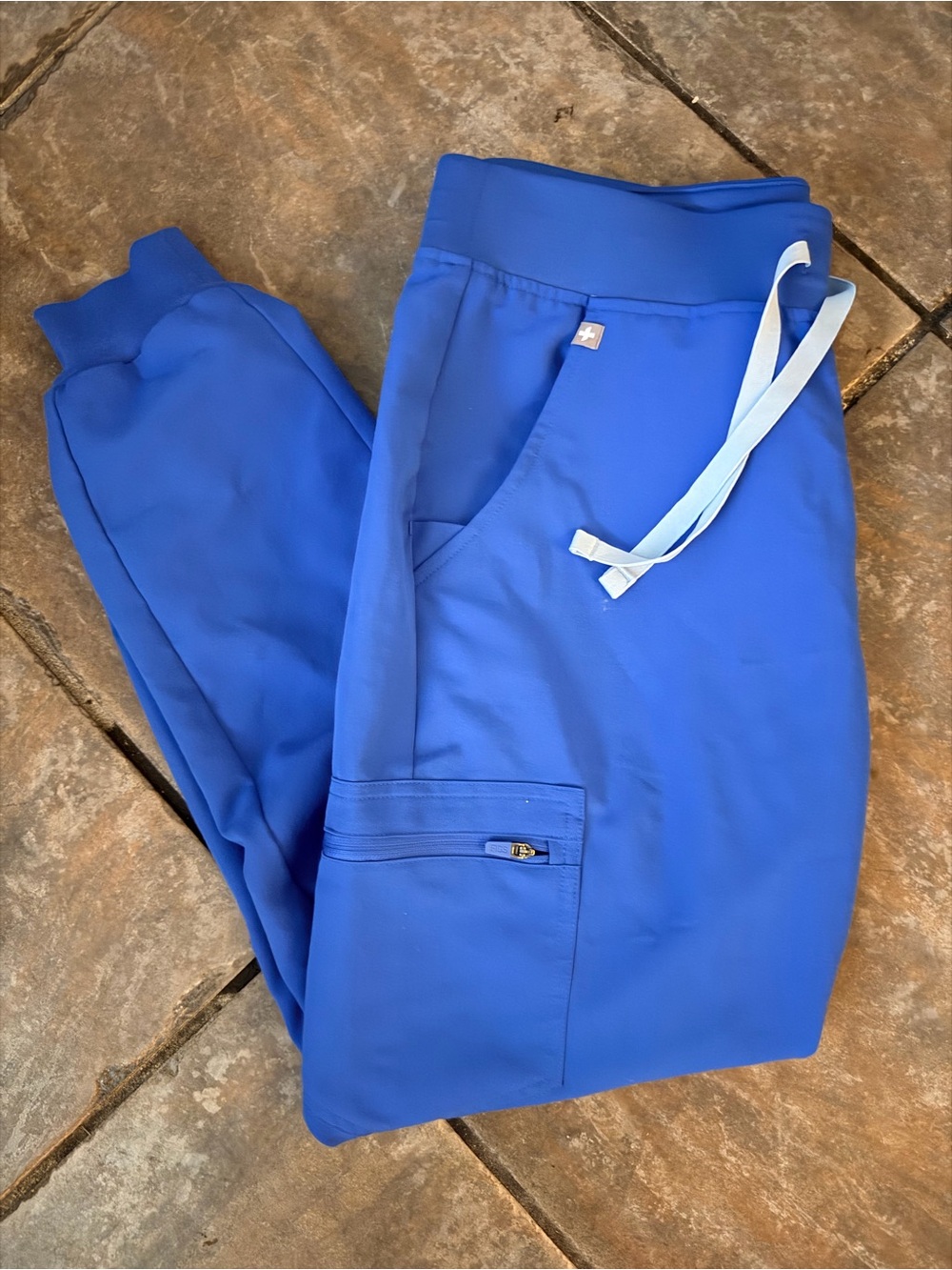 Figs Women’s Bright Blue Drawstring Jogger Pants